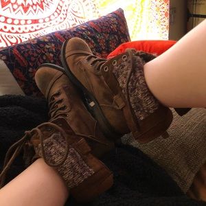 Brown combat/style boots